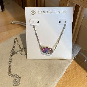 Kendra Scott Watercolor Elisa Necklace Silver